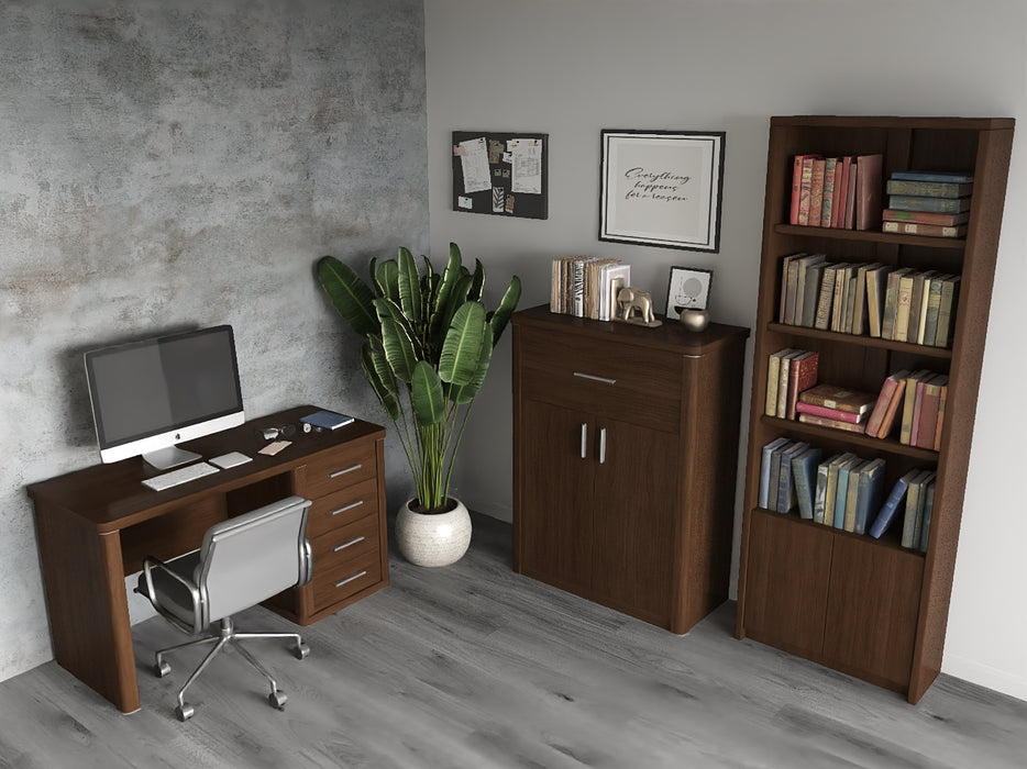 Optima Computer Desk | 4-Drawer | Rounded Corners | 53x21x31 in