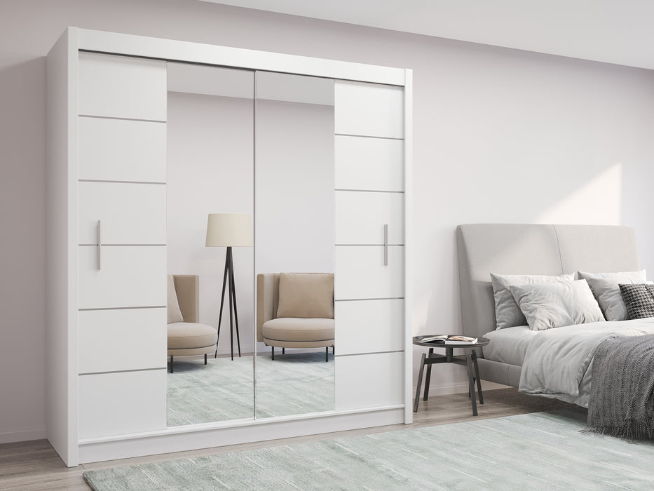 Lisbon Stylish Sliding Door Armoire for Your Bedroom