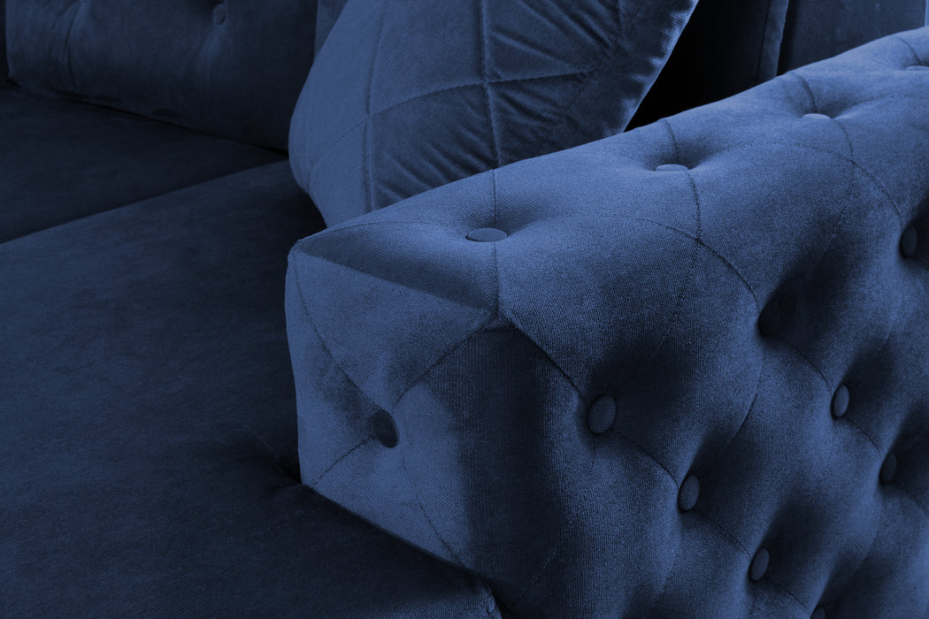 Verso 114" Wide Tufted U-Shape Sectional With Bed Comfort and Functionality Combined