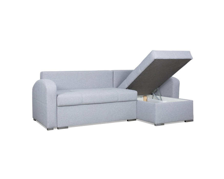 Denis Reversible Convertible Sectional with Full-Size Sleeper – Stylish & Functional Sofa