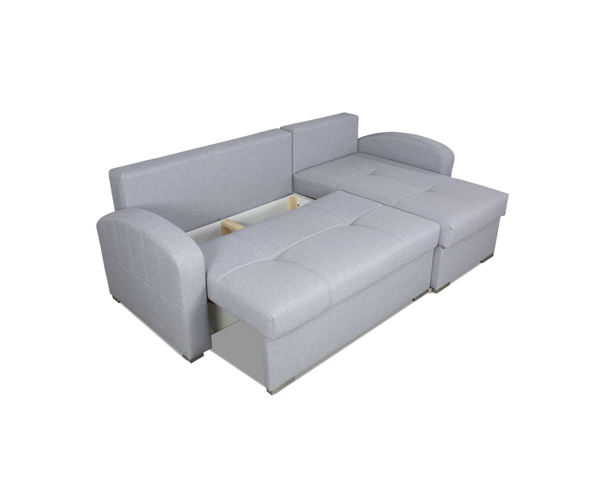 Denis Reversible Convertible Sectional with Full-Size Sleeper – Stylish & Functional Sofa