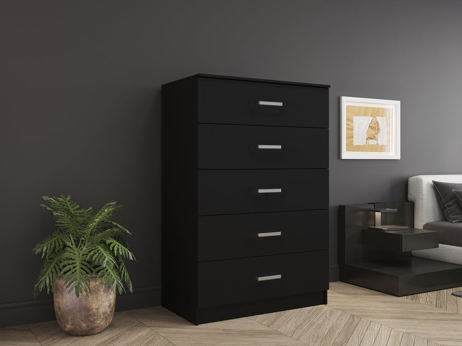 Jumbo Chest Dresser 36" Perfect Storage Solution in Gray, Black, Wenge, White Colors