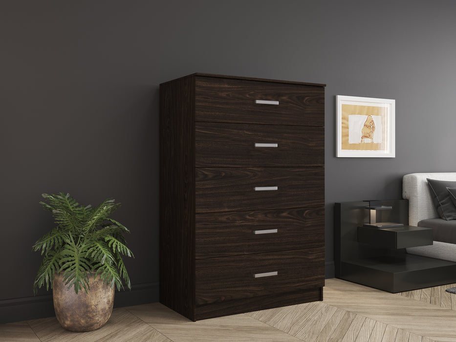 Jumbo Chest Dresser 36" Perfect Storage Solution in Gray, Black, Wenge, White Colors