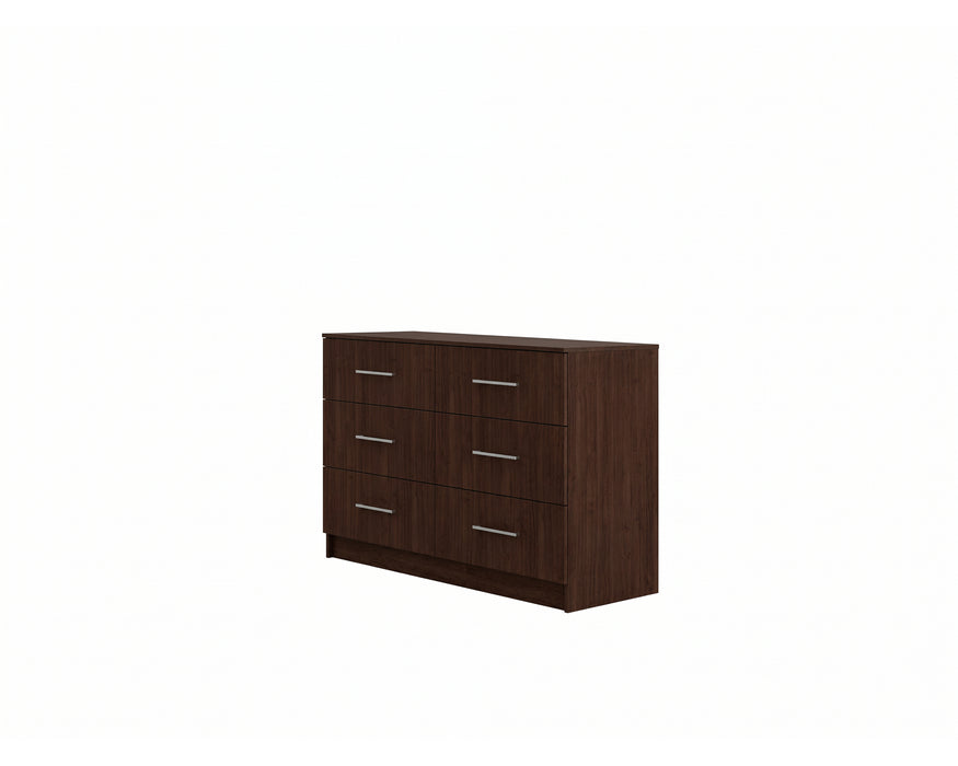 Melbourne White 6-Drawer Dresser | Glossy Front (47”/60”)