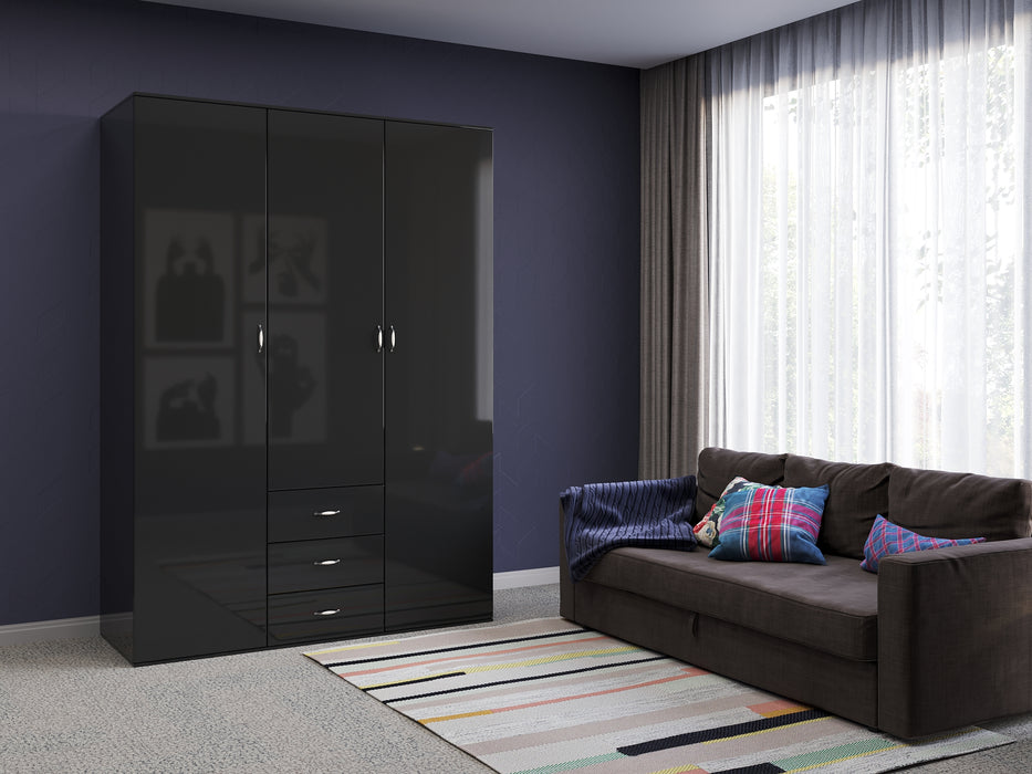 Orlando Glossy Closet Sizes Ranging 47"-71" in Black, White & Grey