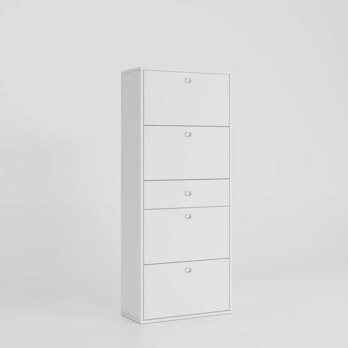 Modern Slim Shoe Cabinet – Space-Saving 5-Tier Storage Rack
