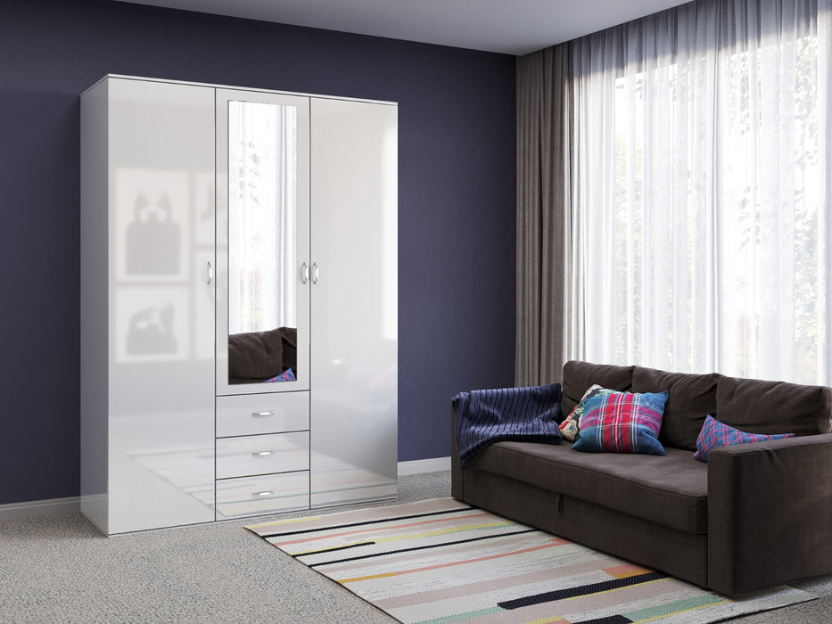 Orlando Glossy Closet Sizes Ranging 47"-71" in Black, White & Grey
