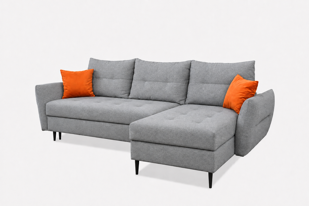 Aura Reversible Sleeper Sectional Sofa with Storage & Chaise