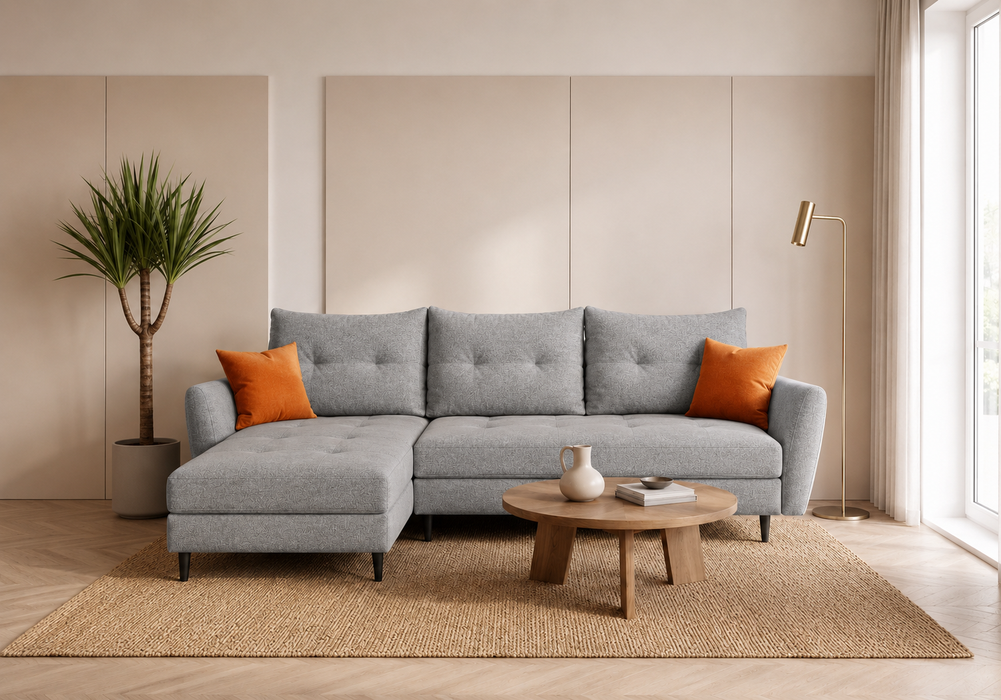 Aura Reversible Sleeper Sectional Sofa with Storage & Chaise