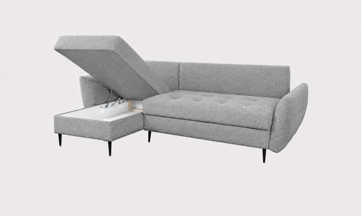 Aura Reversible Sleeper Sectional Sofa with Storage & Chaise