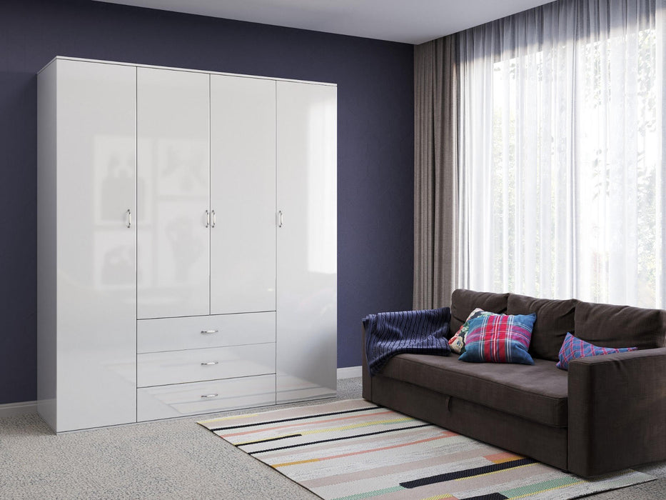 Orlando Glossy Closet Sizes Ranging 47"-71" in Black, White & Grey