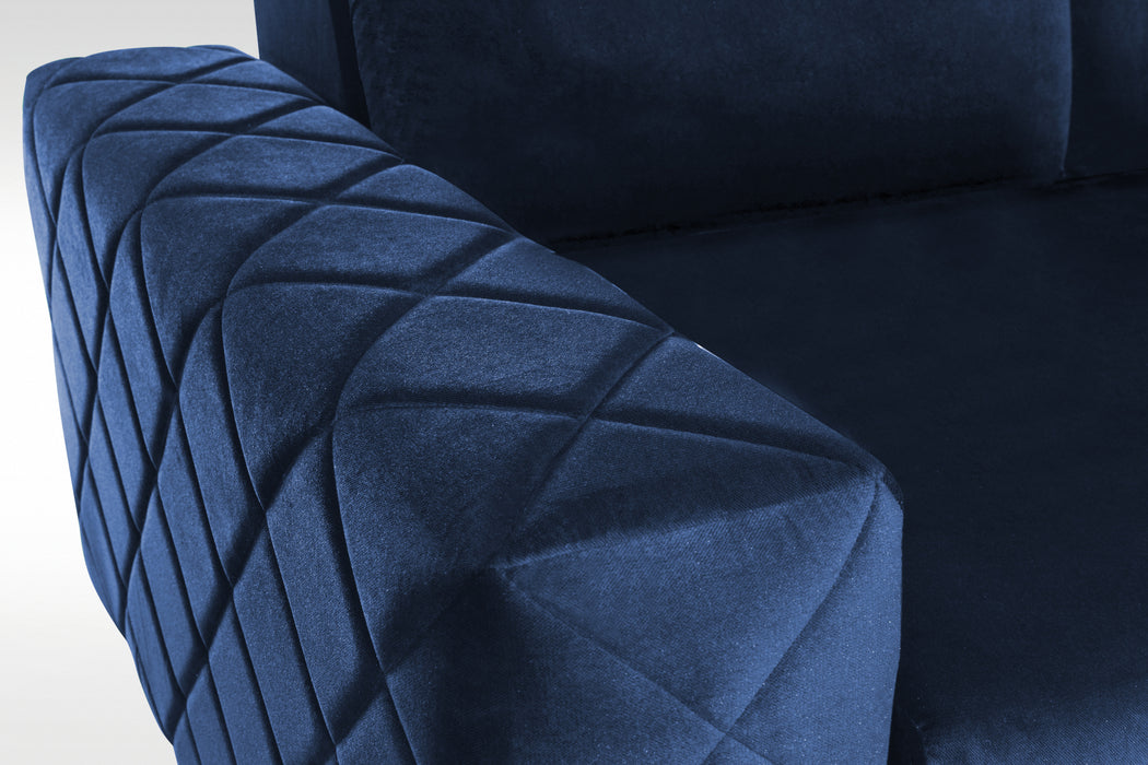 Sectional | 114" | Alfredo Deluxe | Convertible | Luxurious | Storage