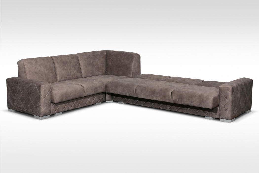 Norman Corner Sofa Microfiber X-Shape Motif Adds a Modern Touch to Your Home Décor