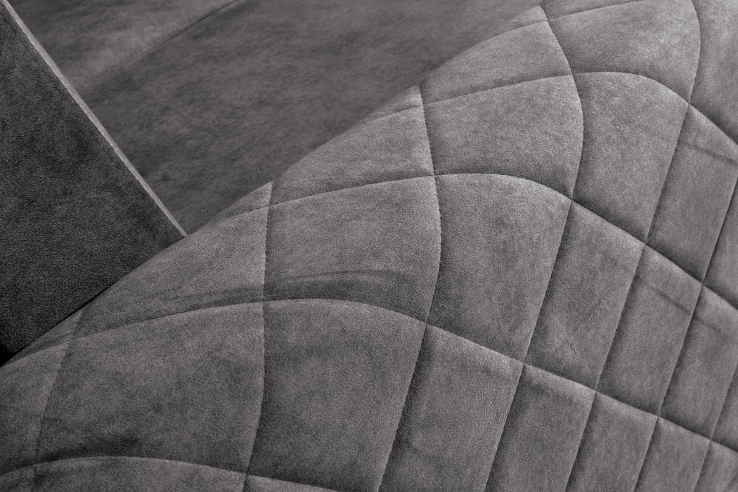 Norman Corner Sofa Microfiber X-Shape Motif Adds a Modern Touch to Your Home Décor