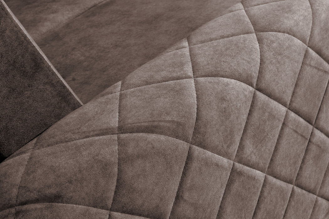 Norman Corner Sofa Microfiber X-Shape Motif Adds a Modern Touch to Your Home Décor