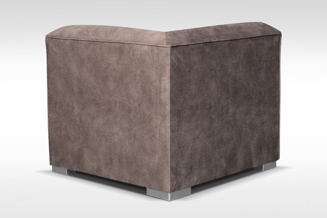 Norman Corner Sofa Microfiber X-Shape Motif Adds a Modern Touch to Your Home Décor