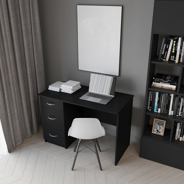 Gucio Computer Desk for Your Home Office in Gray, Black, Wenge, White Colors
