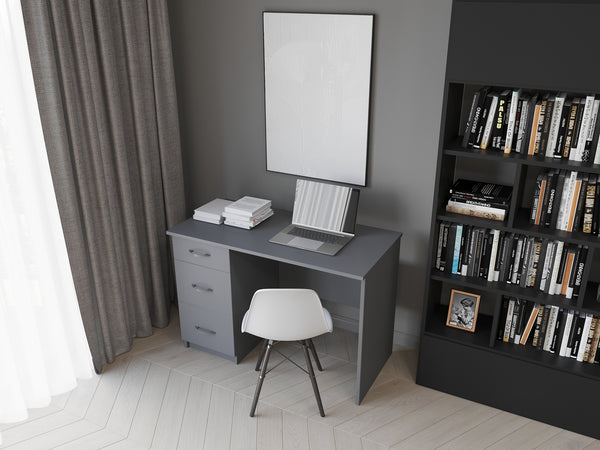 Gucio Computer Desk for Your Home Office in Gray, Black, Wenge, White Colors