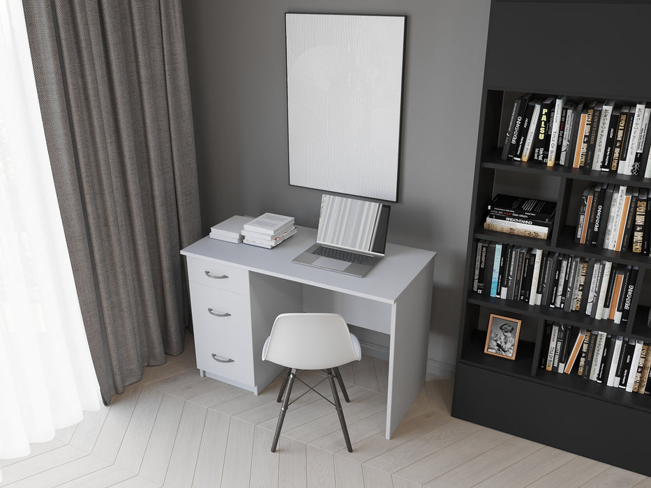 Gucio Computer Desk for Your Home Office in Gray, Black, Wenge, White Colors