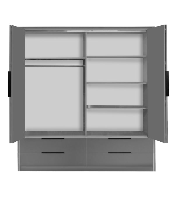 Modo Bi-Fold Gloss Door with LED Light Closet
