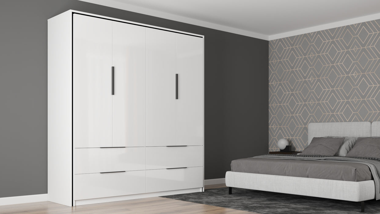Modo Bi-Fold Gloss Door with LED Light Closet