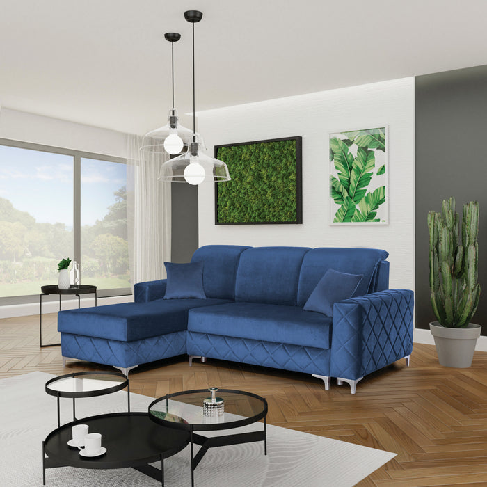 93" Sectional | Alfredo | Luxurious | Plush Upholstered | Convertible
