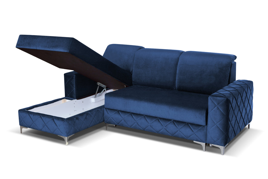93" Sectional | Alfredo | Luxurious | Plush Upholstered | Convertible